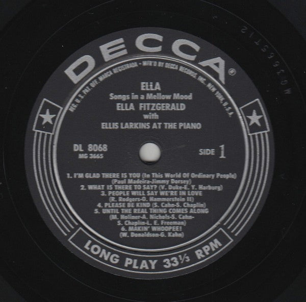 Ella Fitzgerald - Ella - Songs In A Mellow Mood (1954 MONO)