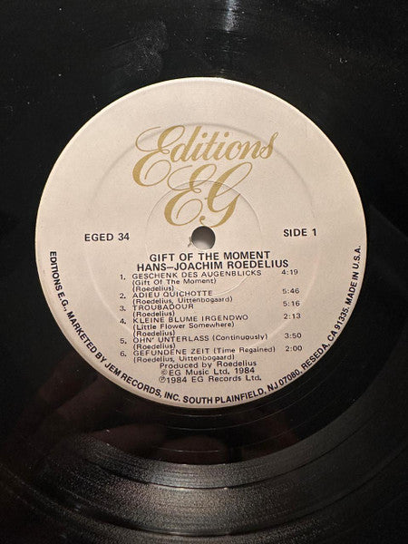 Hans-Joachim Roedelius - Geschenk Des Augenblicks = Gift Of The Moment