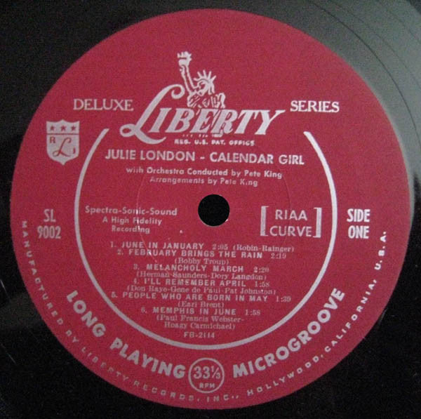 Julie London - Calendar Girl (1956 MONO)