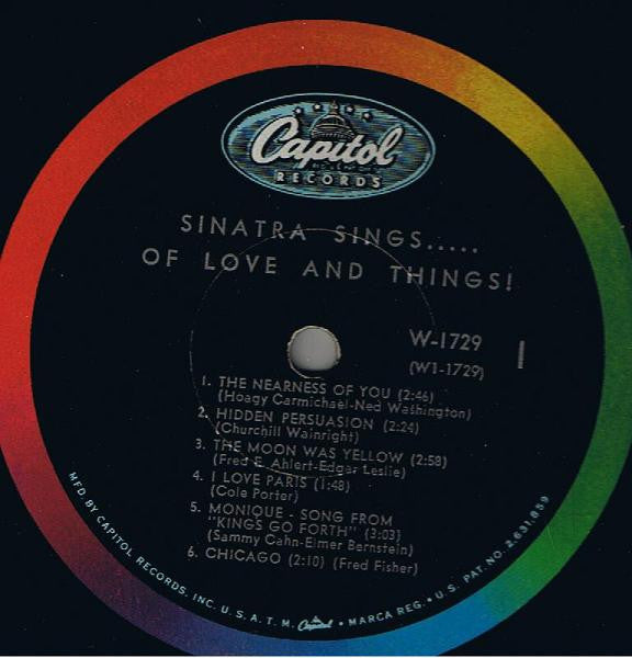Frank Sinatra - Sinatra Sings...Of Love And Things (1962 MONO Comp)