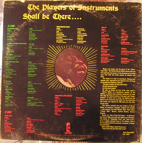 Bunny Wailer - Blackheart Man