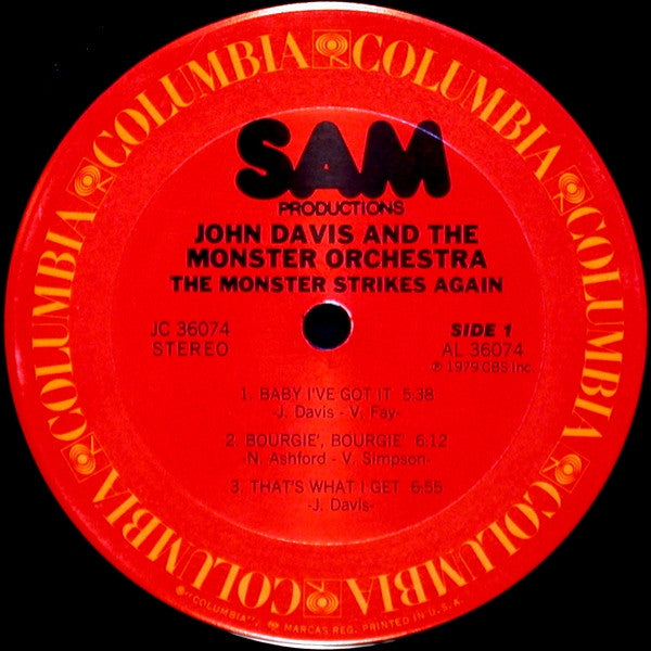 John Davis & The Monster Orchestra - The Monster Strikes Again (1979 US Press)