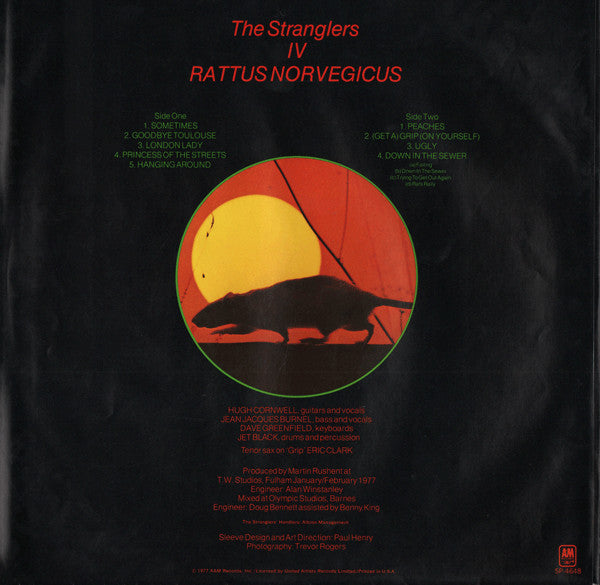 The Stranglers - IV Rattus Norvegicus (LP) [US] 1st (Very Good Plus (VG+))