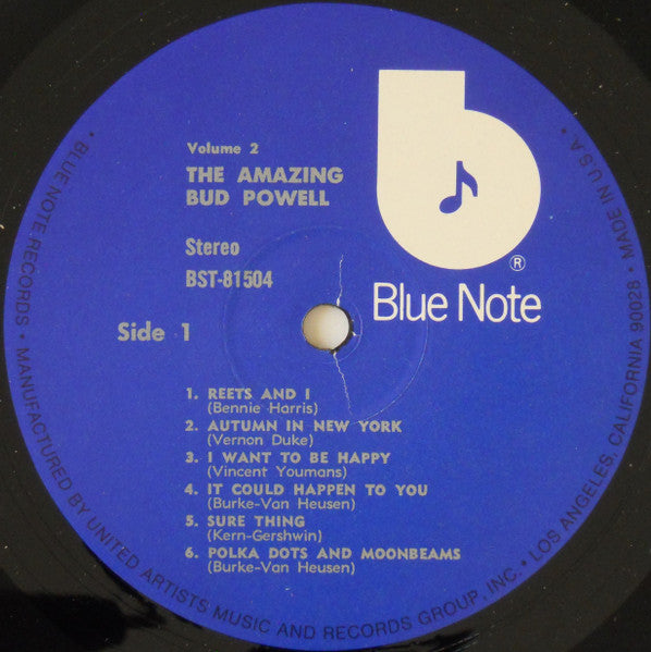 Bud Powell - The Amazing Bud Powell, Volume 2 (LP) [US] RP (Very Good Plus (VG+))