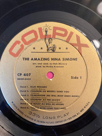 Nina Simone - The Amazing Nina Simone (LP) [US] 1959 RP (Very Good Plus (VG+))