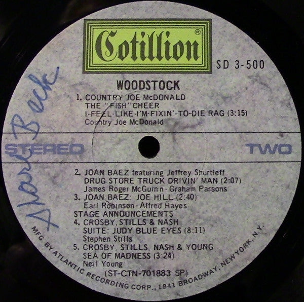 Various - Woodstock - Music From The Original Soundtrack And More (3xLP 1970 Press)