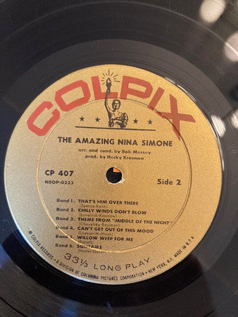 Nina Simone - The Amazing Nina Simone (LP) [US] 1959 RP (Very Good Plus (VG+))