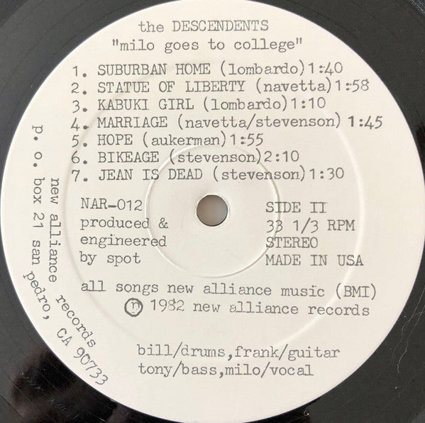 Descendents - Milo Goes To College (LP) [US] 1990 RP