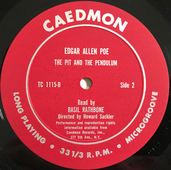 Edgar Allan Poe - Basil Rathbone Reads Edgar Allan Poe (1960)