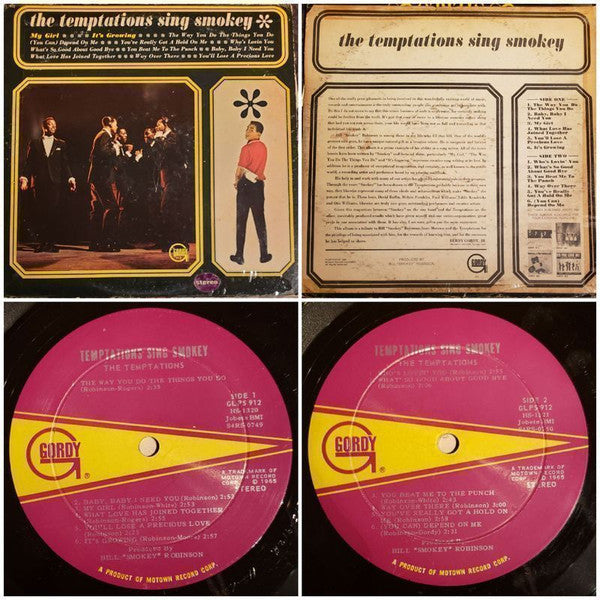 The Temptations - The Temptations Sing Smokey (LP) [US] 1968 RP (Very Good Plus (VG+))