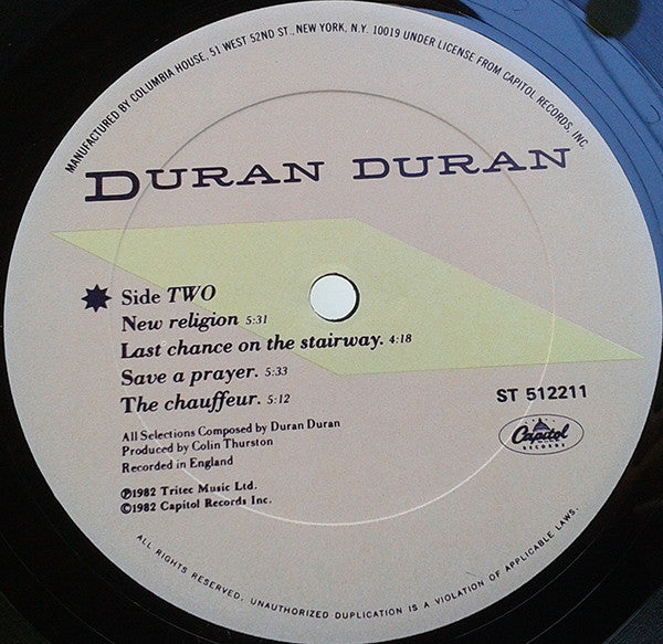 Duran Duran - Rio (LP) [US] 1st (Very Good Plus (VG+))