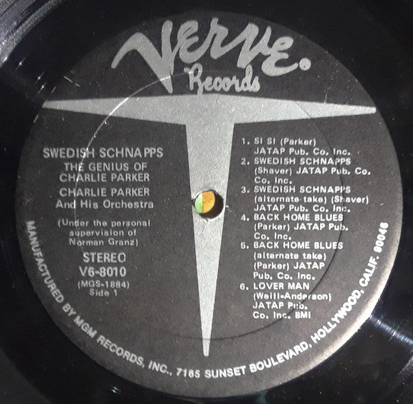 Charlie Parker And His Orchestra - Swedish Schnapps (LP) [US] RP (Very Good Plus (VG+))