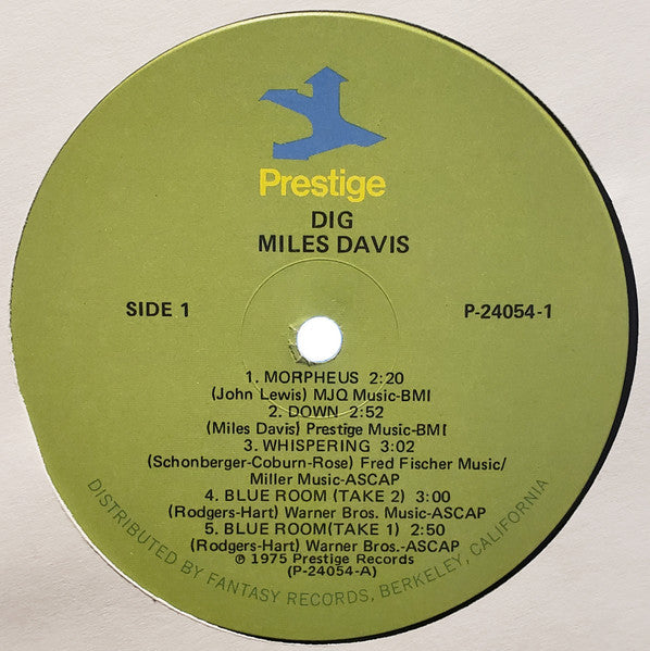 Miles Davis - Dig (LP) [US] 1st (Near Mint (NM or M-))