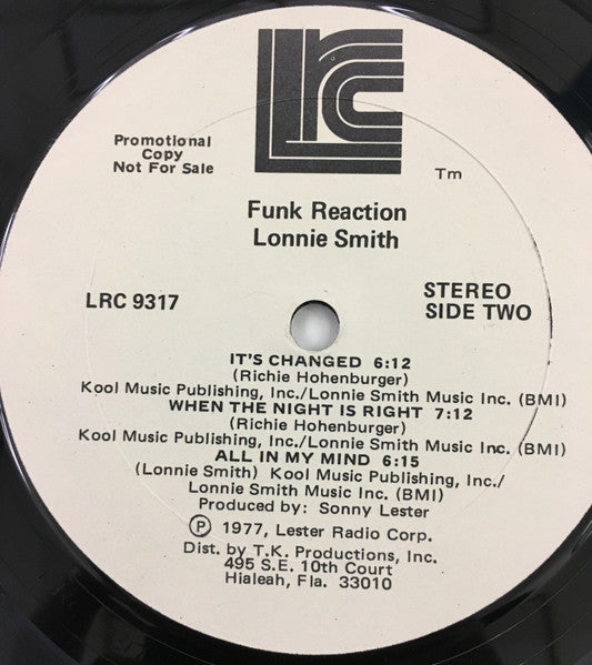 Lonnie Smith - Funk Reaction (LP) [US] 1st (Very Good Plus (VG+))