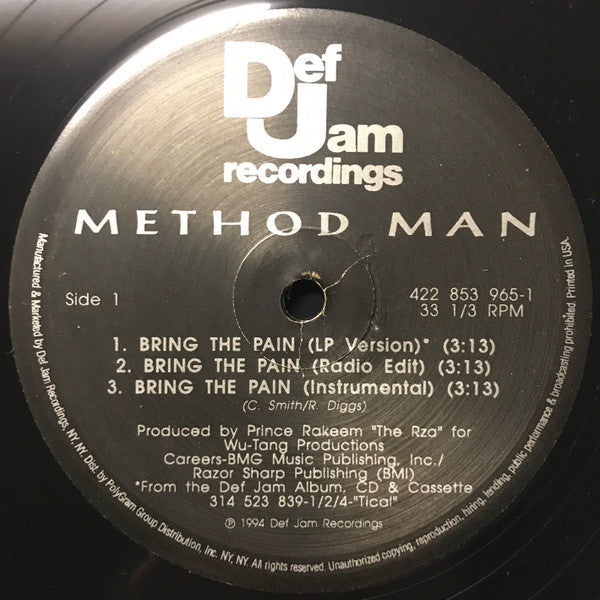 Method Man - Bring The Pain (12")
