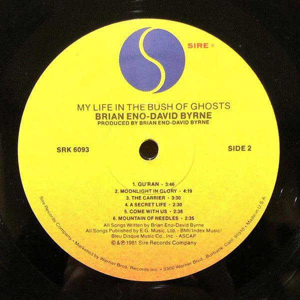 Brian Eno - My Life In The Bush Of Ghosts (LP) [US] 1st (Very Good Plus (VG+))