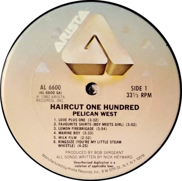 Haircut One Hundred - Pelican West (LP) [US] 1982 RP (Near Mint (NM or M-))
