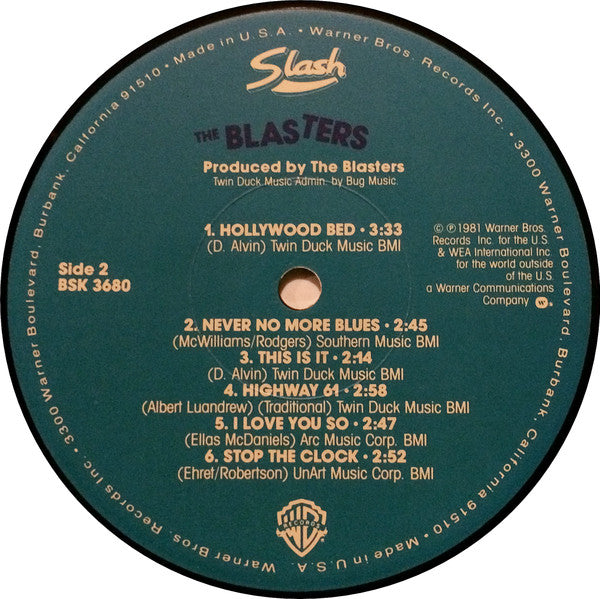 The Blasters - The Blasters (LP) [US] 1982 RP (Very Good Plus (VG+))
