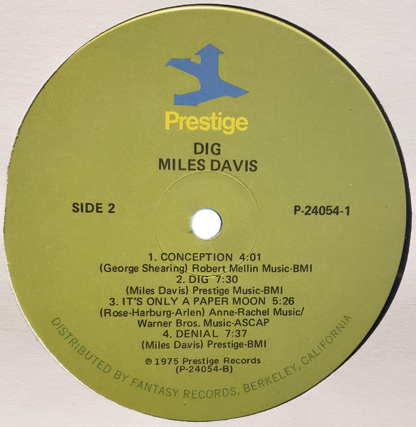 Miles Davis - Dig (LP) [US] 1st (Near Mint (NM or M-))