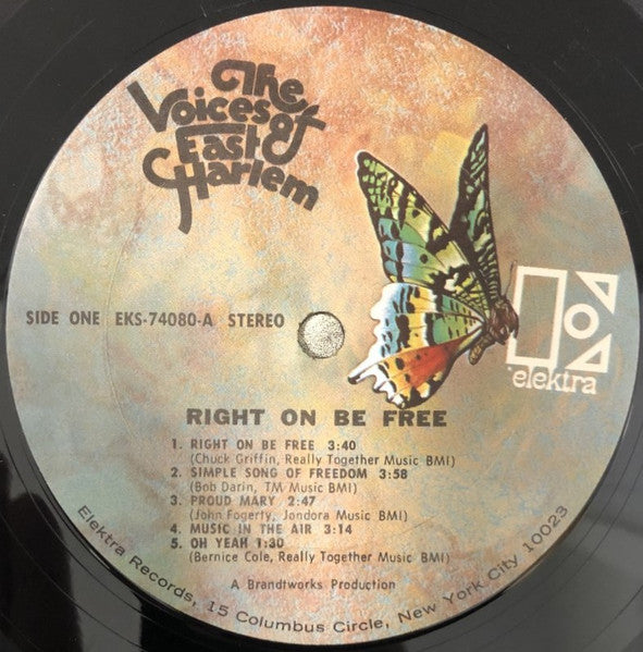 The Voices Of East Harlem - Right On Be Free (LP) [US] 1st (Very Good Plus (VG+))