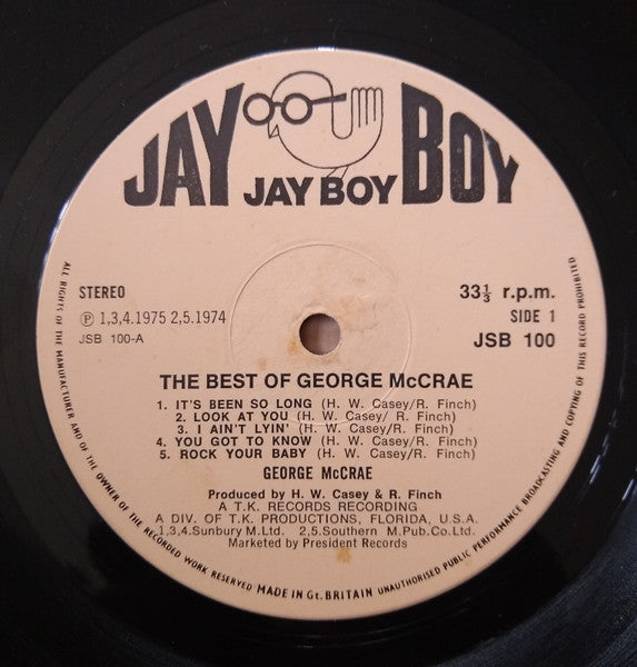 George McCrae - The Best Of George McCrae (1975 Compilation)