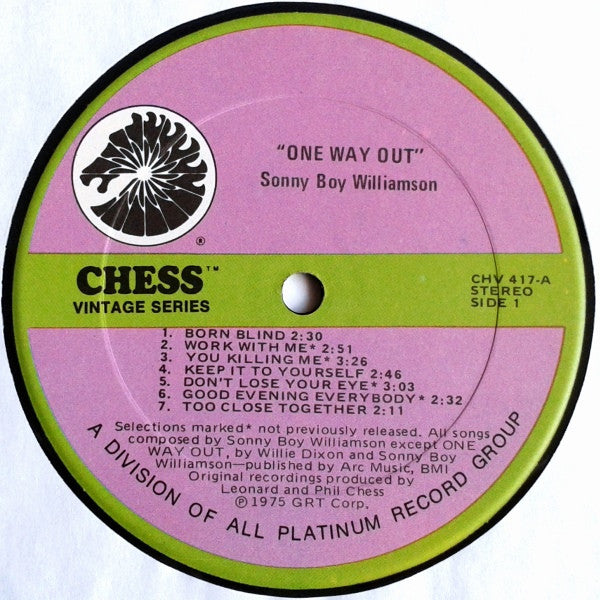 Sonny Boy Williamson - One Way Out (1977 RE)