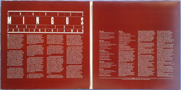 Charles Mingus - Passions Of A Man: An Anthology Of His Atlantic Recordings (LP) [US] 1st (Very Good Plus (VG+))