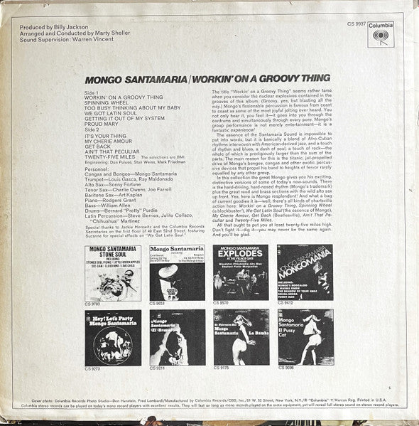 Mongo Santamaria - Workin' On A Groovy Thing