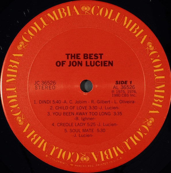 Jon Lucien - The Best Of (LP) [US] (Near Mint (NM or M-))