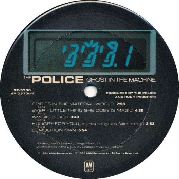 The Police - Ghost In The Machine (LP) [US] 1st (Very Good Plus (VG+))