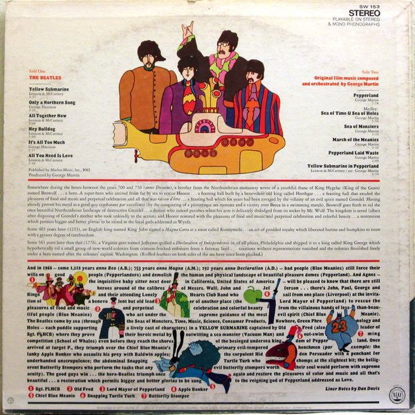 The Beatles - Yellow Submarine (LP) [US] 1st (Very Good Plus (VG+))
