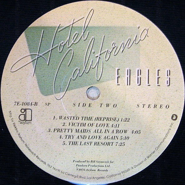 Eagles - Hotel California (LP) [US] 1st (Very Good Plus (VG+))