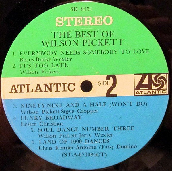 Wilson Pickett - The Best Of Wilson Pickett (LP) [US] 1st (Very Good Plus (VG+))