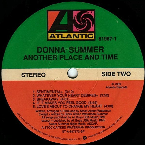 Donna Summer - Another Place And Time (1989 SEALED)
