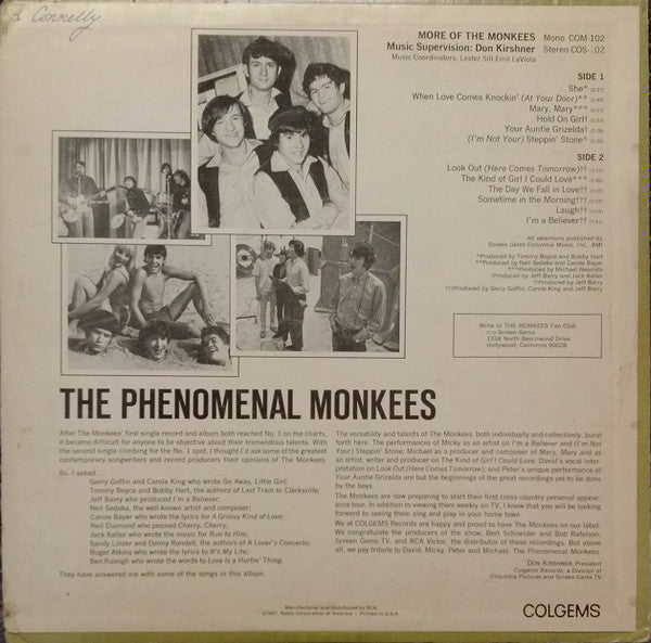 The Monkees - More Of The Monkees (LP) [US] 1st (Very Good Plus (VG+))