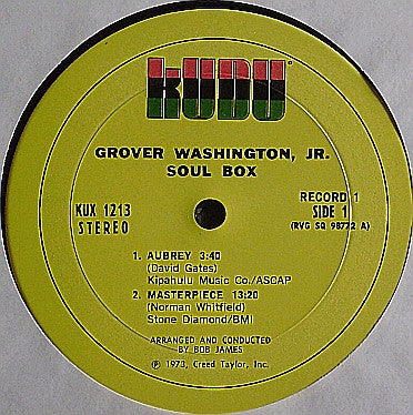 Grover Washington, Jr. - Soul Box (1973 STEREO)