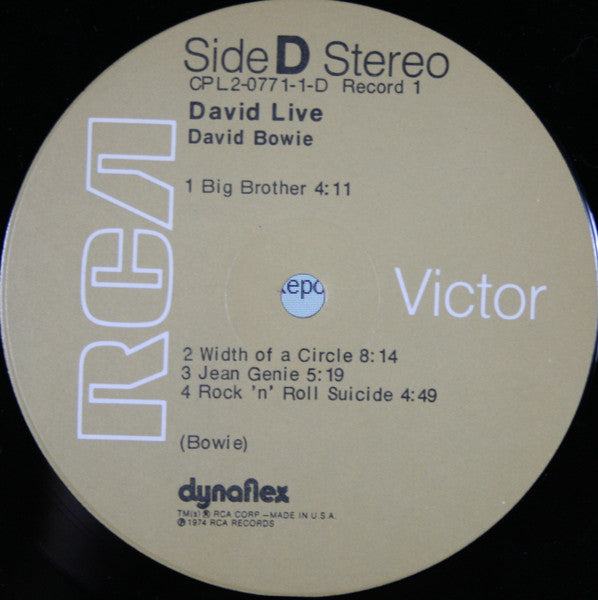 David Bowie - David Live (LP) [US] 1974 RP (Near Mint (NM or M-))