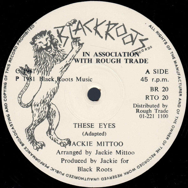Jackie Mittoo - These Eyes (1981 45 RPM 12")