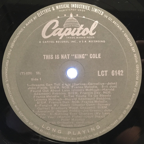 Nat King Cole - This Is Nat "King" Cole (1957 US Press)