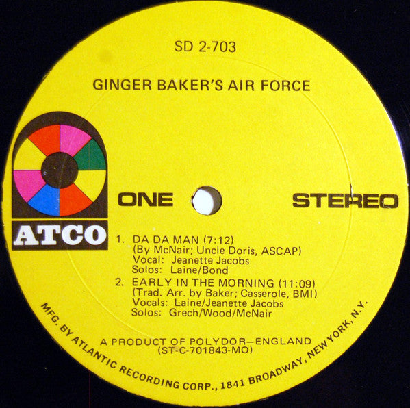 Ginger Baker's Air Force - Ginger Baker's Air Force (LP) [US] 1st (Very Good Plus (VG+))