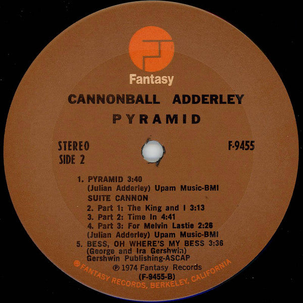 The Cannonball Adderley Quintet - Pyramid (LP) [US] 1st