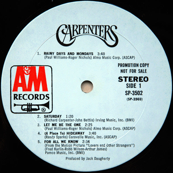 Carpenters - Carpenters (LP) [US] 1st (Very Good Plus (VG+))