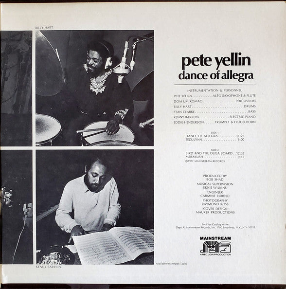Peter Yellin - Dance Of Allegra (LP) [US] 1st (Very Good Plus (VG+))