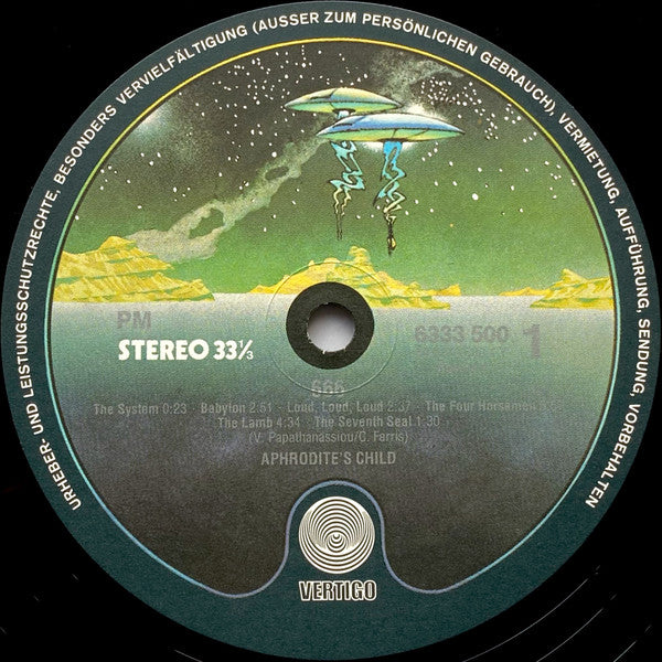 Aphrodite's Child - 666 (LP) [Germany] 1975 RP (Near Mint (NM or M-))