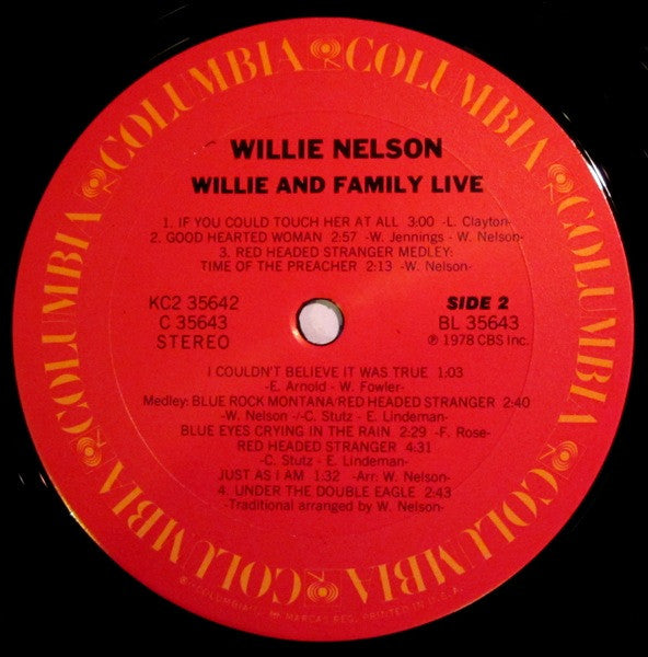 Willie Nelson - Willie And Family Live