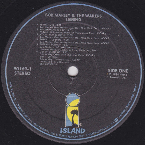 Bob Marley & The Wailers - Legend - The Best Of Bob Marley And The Wailers (LP) [US] 1986 RP