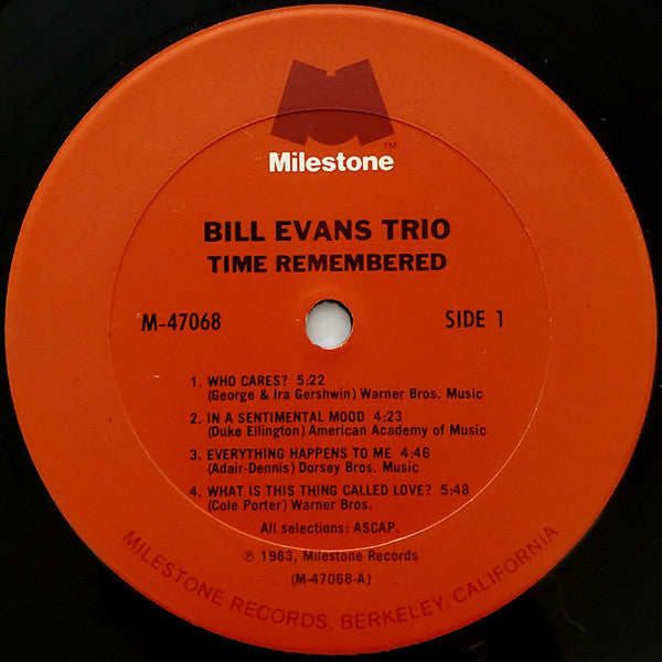 The Bill Evans Trio - Time Remembered (LP) [US] 1st (Very Good Plus (VG+))