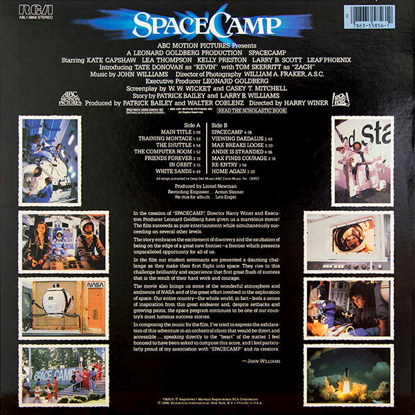 John Williams (4) - SpaceCamp (Original Motion Picture Soundtrack) (LP) [US] 1st (Near Mint (NM or M-))