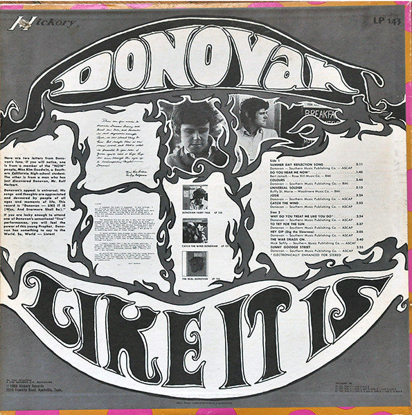 Donovan - Like It Is (Was, And Evermore Shall Be) (1968 Compilation)