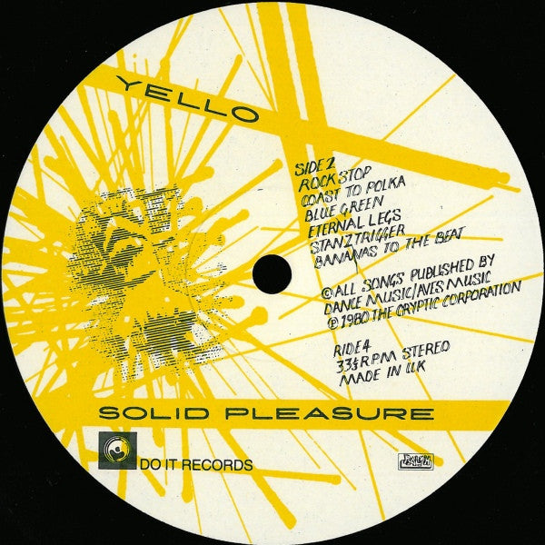 Yello - Solid Pleasure (1981 UK Press)